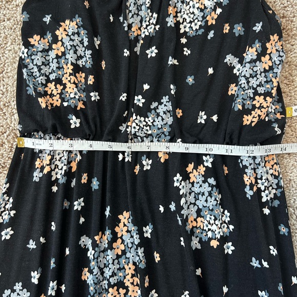 LOFT Black Floral Maxi Dress - Picture 3 of 6